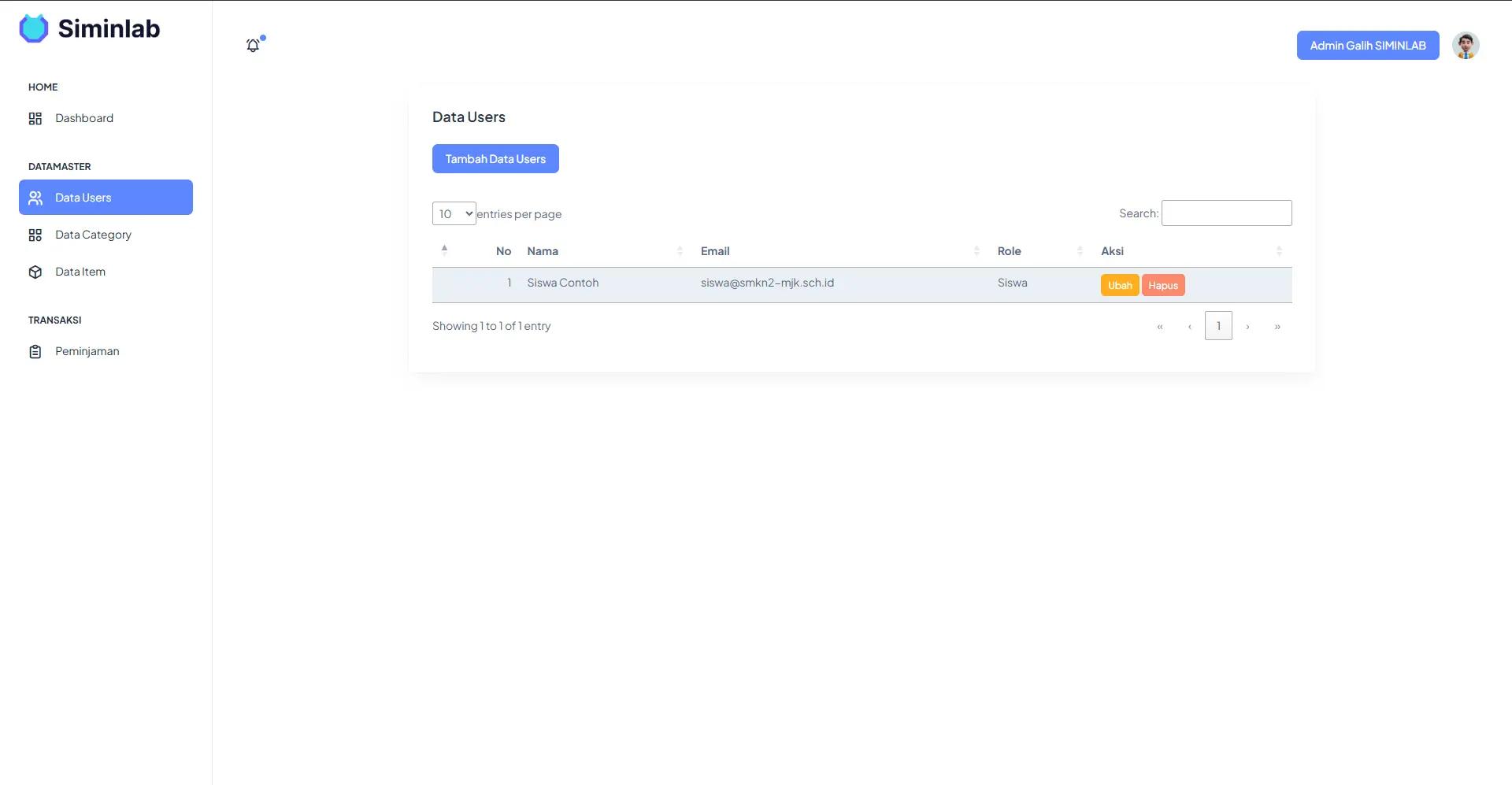 Siminlab Inventory System